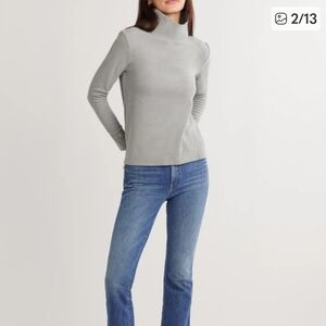 Dudley Stephens Terry Fleece Greenpoint Sweater in Heathered Gray XL